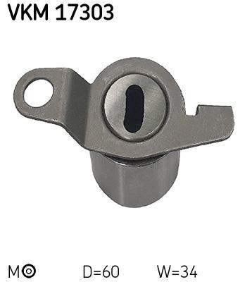 Galet tendeur de courroie de distribution (Galet tendeur de courroie crantée) SKF ref. VKM 17303
